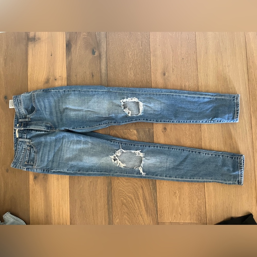 high rise skinny jeans